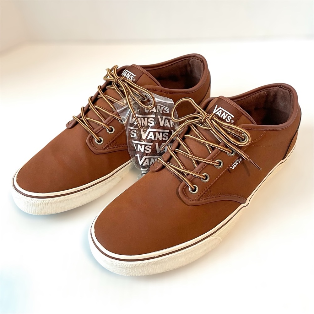 Vans Men’s Atwood Leather Trainers Sneakers Skate Shoes - Picture 16 of 16